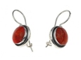 Серьги, серебро 925, коралл 010 01 21-01945 2009 г инфо 10041y.