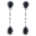 Серьги, серебро 925, оникс,циркон 012 01 21-02858 2010 г инфо 10245y.