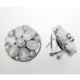 Серьги, серебро 925, хризолит 001 01 21-00928 2009 г инфо 10433y.