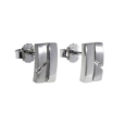 Серьги, серебро 925, 2 бриллианта -0,02 007 01 21sk-00384 2010 г инфо 10435y.