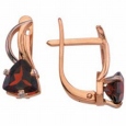 Серьги с гранатом СЛ-027К-Г 2007 г инфо 12862o.
