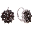 Серьги из серебра с гранатами Happy Garnets g2177 2010 г инфо 13496o.