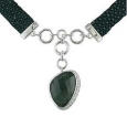 Колье из имитации кожи ската и стекла GL 50-2671-07 2009 г инфо 13526o.